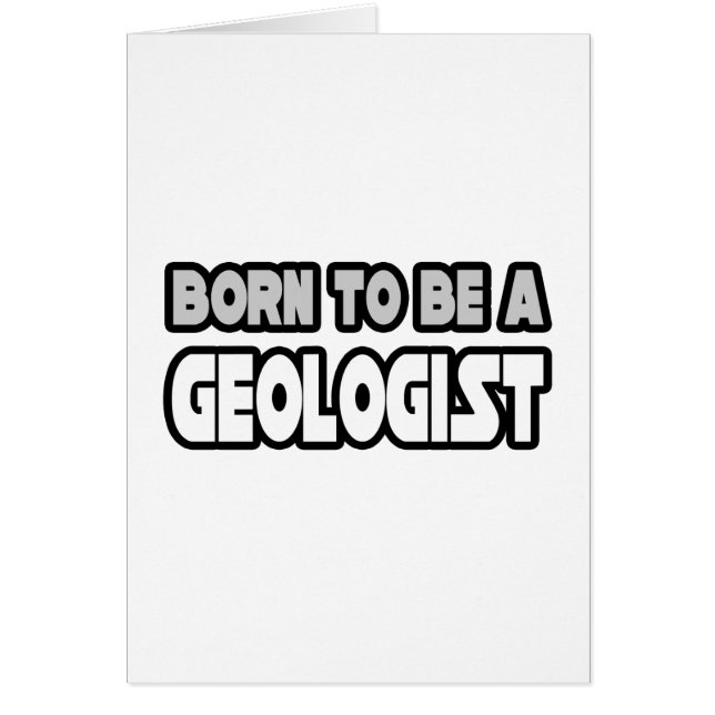 Geboren, Geologe zu sein (Vorne)