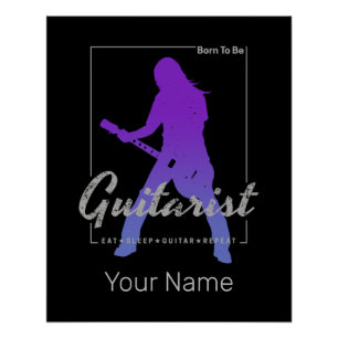 Geboren, Gitarrist für Musiker und Bandmitglied zu Poster