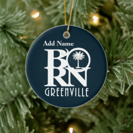 GEBOREN Greenville South Carolina individuell anpa Keramik Ornament