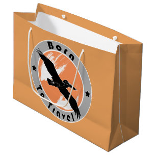 Geboren große Geschenktasche zu reisen Große Geschenktüte