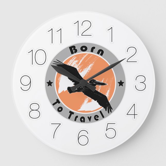 Geboren  große wanduhr (Vorderseite)