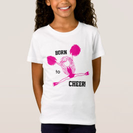 Geboren, - heißem Rosa zuzujubeln T-Shirt