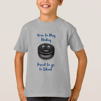Geboren, Hockey zu spielen, gezwungen zur Schule T-Shirt