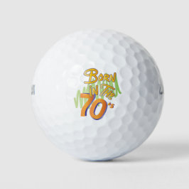 Geboren im 70er Cooles Old AgeFun Golfball