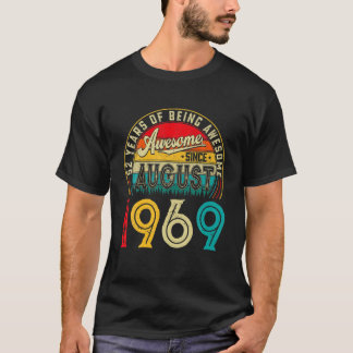 Geboren im August 1969 52 Jahre alt 52 Jahre Gebur T-Shirt