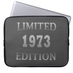 geboren im Jahr 1973, limitierte Auflage von 50 Ja Laptopschutzhülle