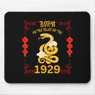 Geboren im Jahr der Schlange 1929 Chinesisches Neu Mousepad