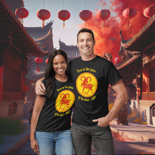 Geboren im Jahr des chinesischen Neujahrs der Zieg T-Shirt