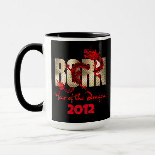 Geboren im Jahr des Drachen 2024, 2012, 2000, 1988 Tasse