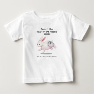 Geboren im Jahr des Hasen 2023 Sternzeichen Baby T-shirt