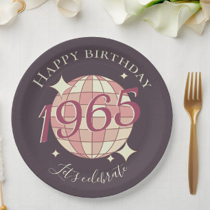 Geboren im Jahre 1965, 60. Geburtstagsparty Dekor Pappteller