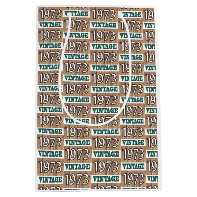 Geboren im Jahre 1973 Mittlere Geschenktüte (Vorderseite)