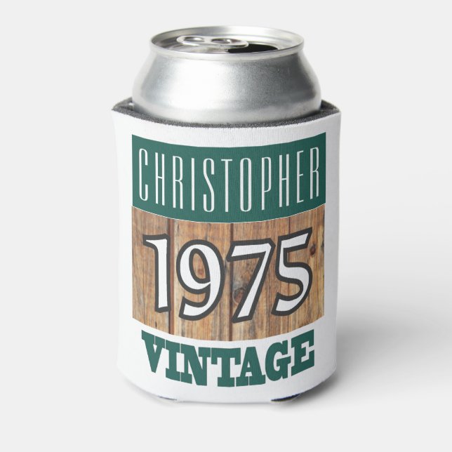 Geboren im Jahre 1975. 1975 Geburtsjahr Can Cooler Dosenkühler (Kanne Rückseite)
