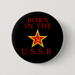 Geboren im UDSSR-Knopf Button