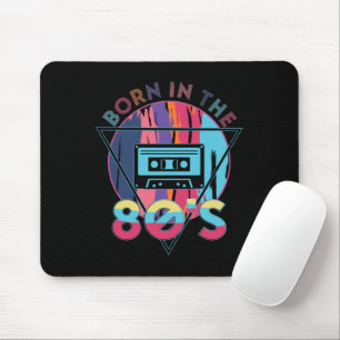Geboren im Vintagen Kassettenband der 80er Jahre Mousepad