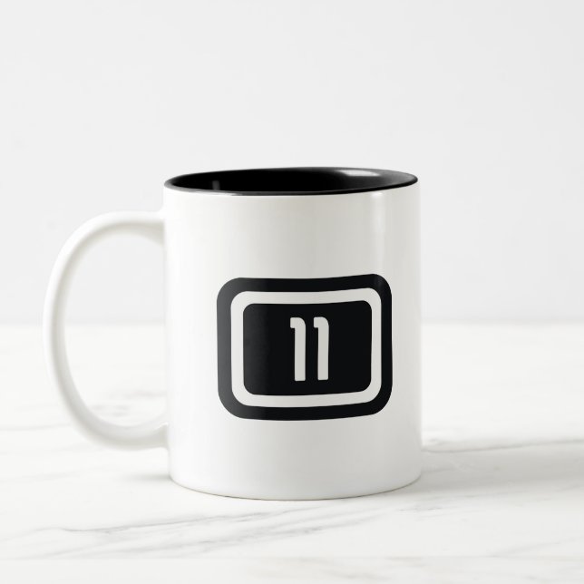 Geboren in 11 zweifarbige tasse (Links)