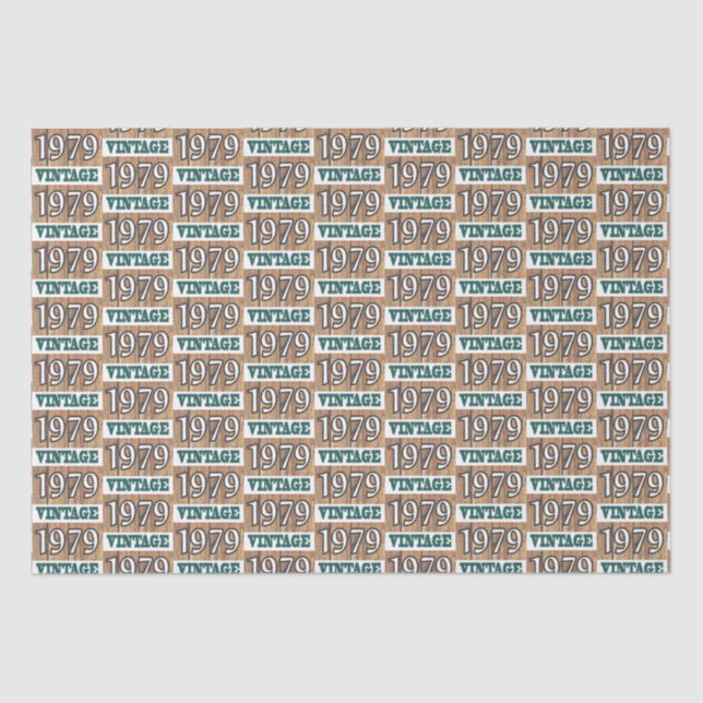 Geboren in 1979 Gewebepapier Seidenpapier (Vorderseite)