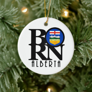 Geboren in Alberta Kanada Keramik Ornament