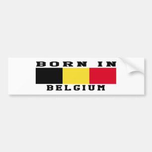 Geboren in Belgien Autoaufkleber