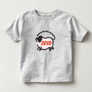 Geboren in chinesischem Shirt für Schweinesammelti