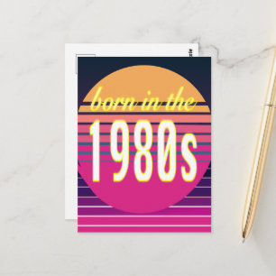 Geboren in den 1980er Jahren, Millennials, Gen X,  Postkarte