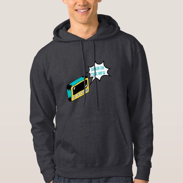 Geboren in den 90er Jahren Hoodie (Vorderseite)