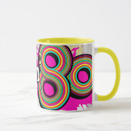 "Geboren in den achtziger Jahren" zacken Sie retro Tasse