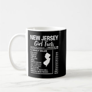 Geboren in New Jersey - New Jersey Girl Fakten Kaffeetasse