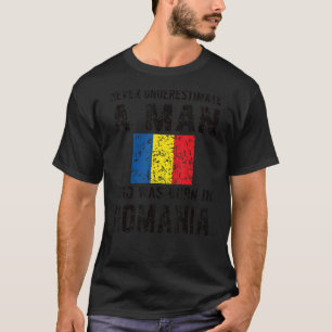 Geboren in Rumänien rumänische Flagge rumänische W T-Shirt