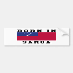Geboren in Samoa-Inseln Autoaufkleber