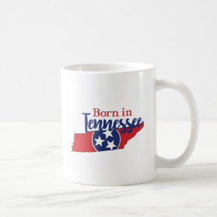 Geboren in Tennessee Staat Symbols Freiwilliger St Kaffeetasse