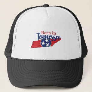 Geboren in Tennessee Staat Symbols Freiwilliger St Truckerkappe