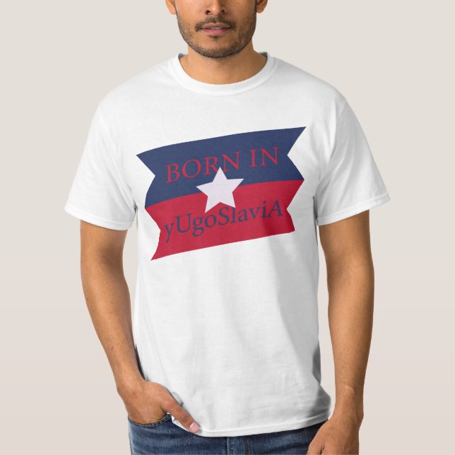 GEBOREN IN UgoSlaviA, geboren in Amerika und Jugos T-Shirt (Vorderseite)