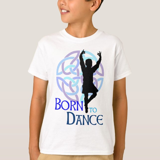 Geboren, Jungen zu tanzen T-Shirt (Vorderseite)