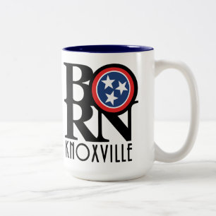 GEBOREN Knoxville Tennessee 15oz Zweifarbige Tasse