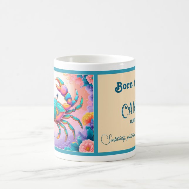 Geboren, Krebs zu sein Kaffeetasse (Mittel)