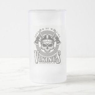 Geboren Krieger zu sein Mattglas Bierglas