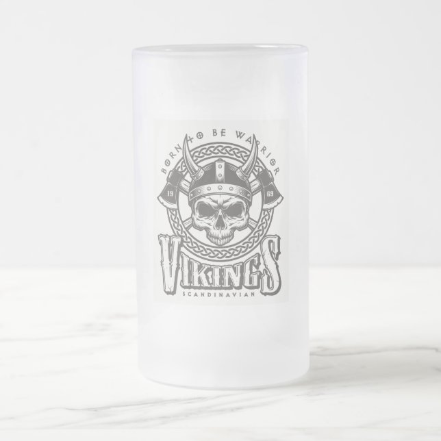 Geboren Krieger zu sein Mattglas Bierglas (Mittel)