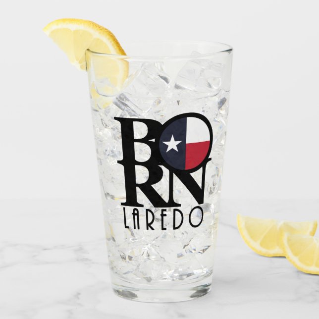 GEBOREN Laredo Texas Glas (Vorderseite Ice)
