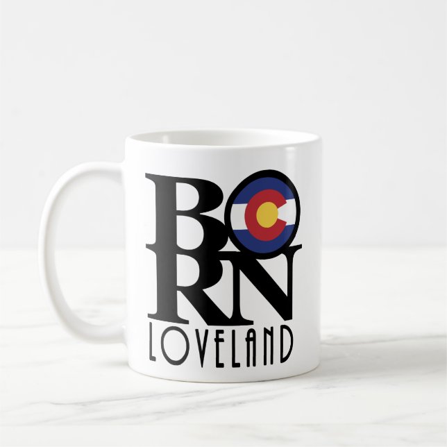 GEBOREN Loveland Colorado11oz Kaffeetasse (Links)