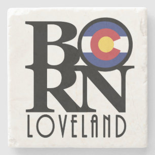 GEBOREN Loveland Colorado Steinuntersetzer