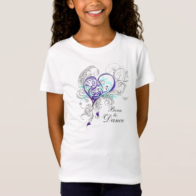 Geboren, MädchenBabydoll T zu tanzen T-Shirt (Vorderseite)