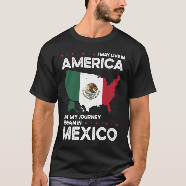 Geboren mexikanische mexikanische Staatsbürgerscha T-Shirt (Vorderseite)