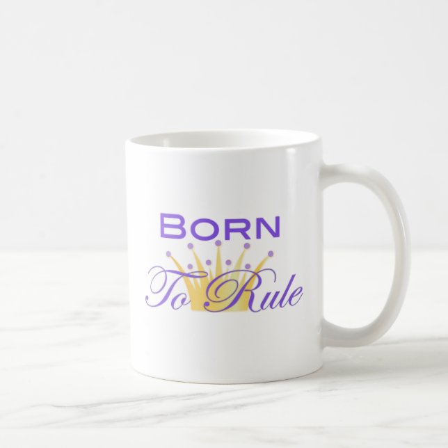 Geboren, mit niedlicher Krone anzuordnen Kaffeetasse (Rechts)
