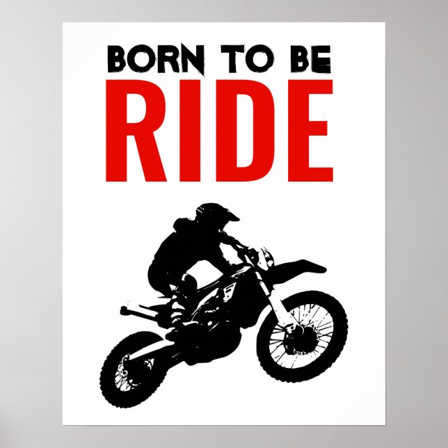 Geboren, Motorrad-Motorradsport zu sein Poster (Vorne)