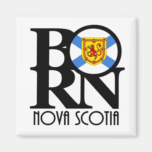 GEBOREN Nova Scotia Magnet (Vorne)