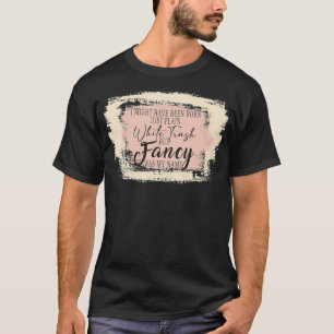 Geboren nur schlichter weißer Müll gebleicht Extra T-Shirt