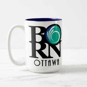 GEBOREN Ottawa 15oz (Stadtflagge) Zweifarbige Tasse