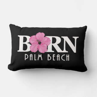 GEBOREN Palm Beach Florida Pink Lendenkissen