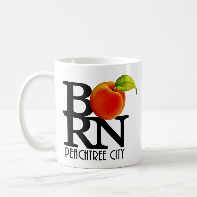 GEBOREN Peachtree City 11oz Kaffeetasse (Links)